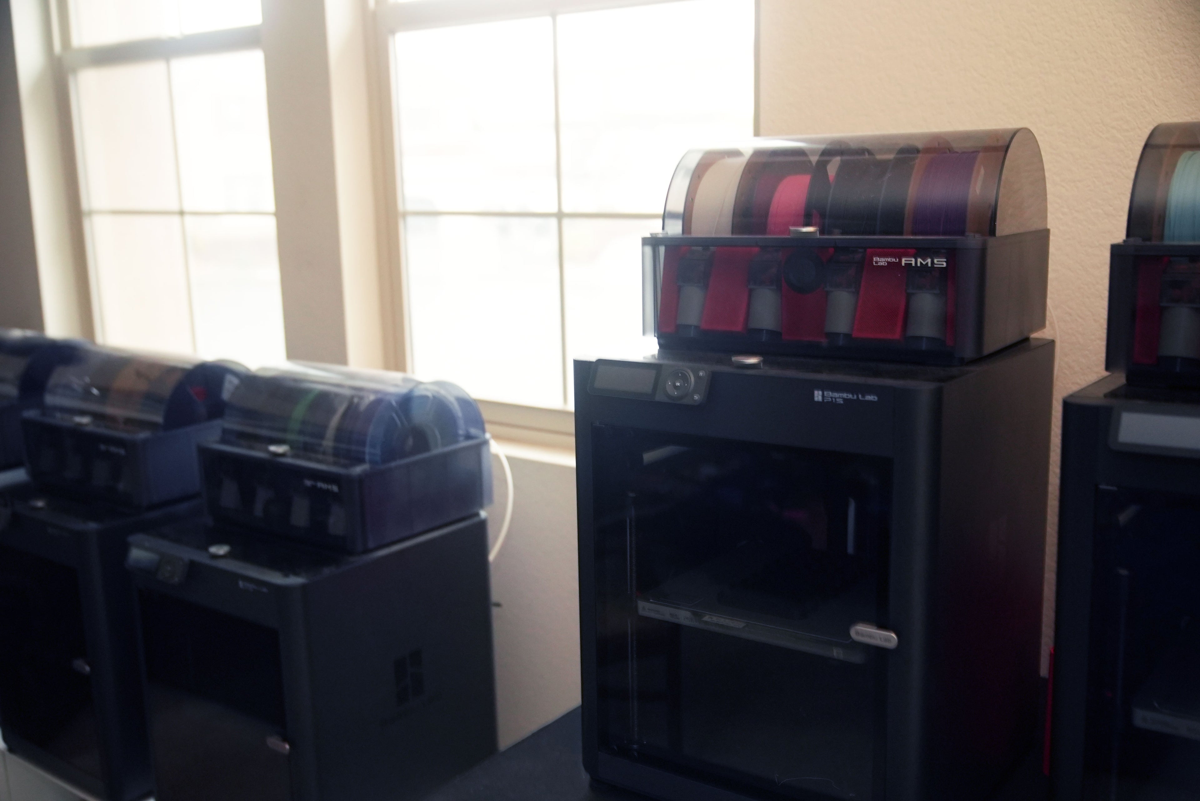 Load video: Our print farm 3D printing some fidgets!