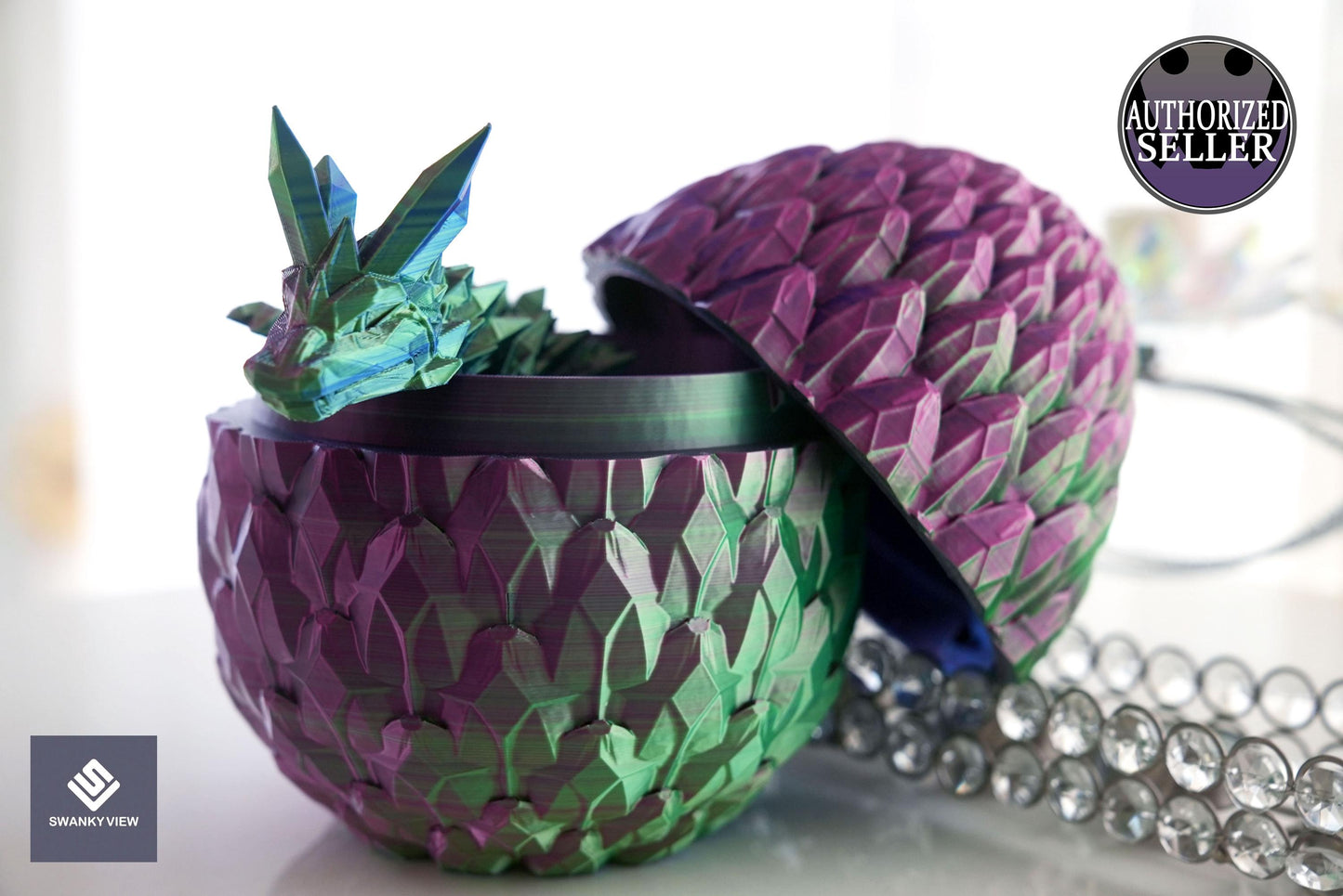 Crystal Dragon inside of its Crystal Dragon Egg