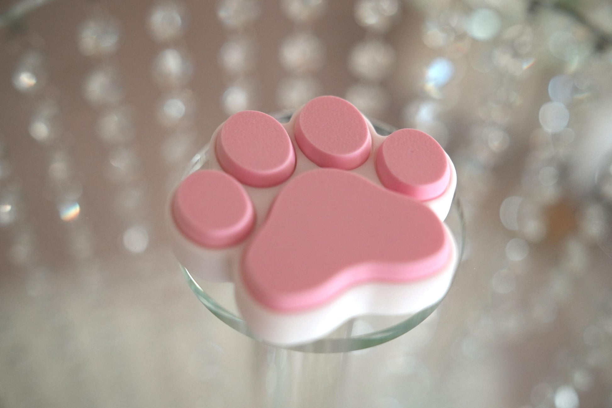 Cat Paw Keycap Fidget Toy on a Luxurious stand