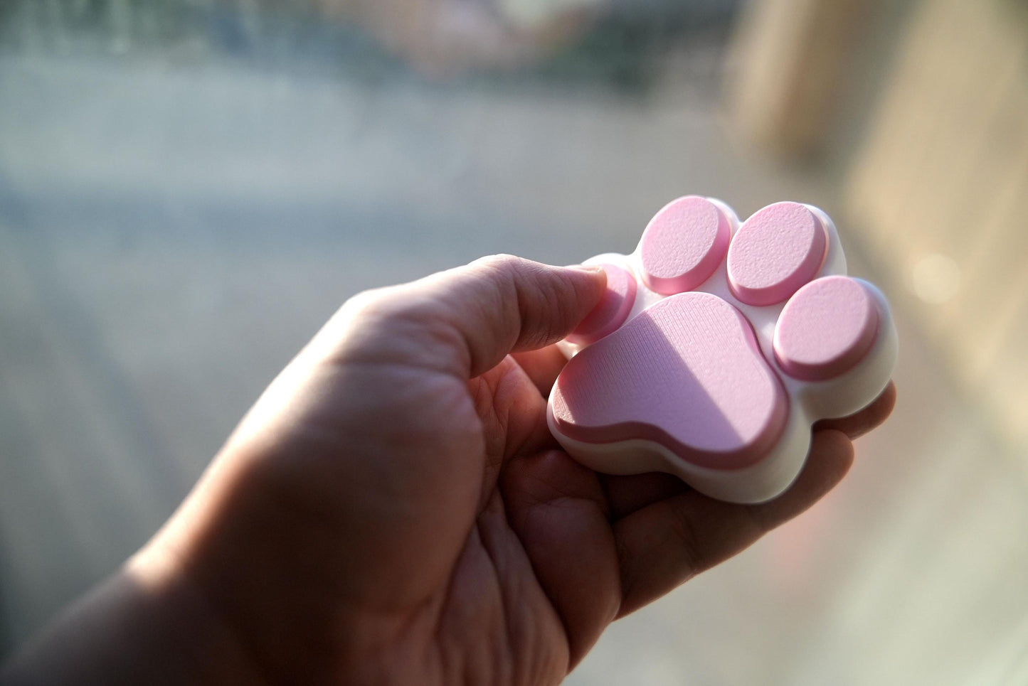 Cat Paw and Toe Beans Desk Fidget | Cat Paw Mechanical Clicker | Keyboard Stim Toy | ADHD, Sensory, ASMR Gift for Vet Tech and Pet Lovers