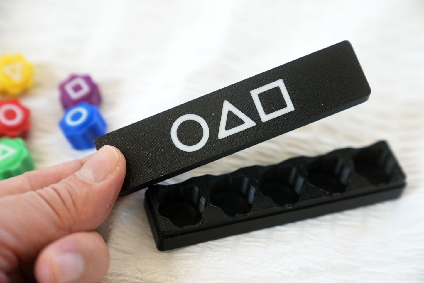 Premium Korean Gonggi Jacks Game Set - 5 Traditional Korean Gonggi Stones with Carrying Case | Bundle | Dice | 공기 | Weighted Bearings