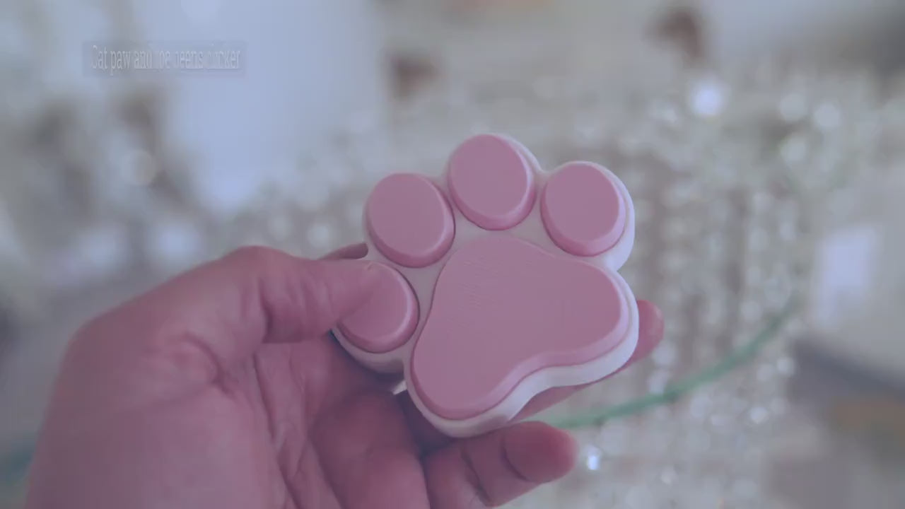 Cat Paw and Toe Beans Desk Fidget | Cat Paw Mechanical Clicker | Keyboard Stim Toy | ADHD, Sensory, ASMR Gift for Vet Tech and Pet Lovers