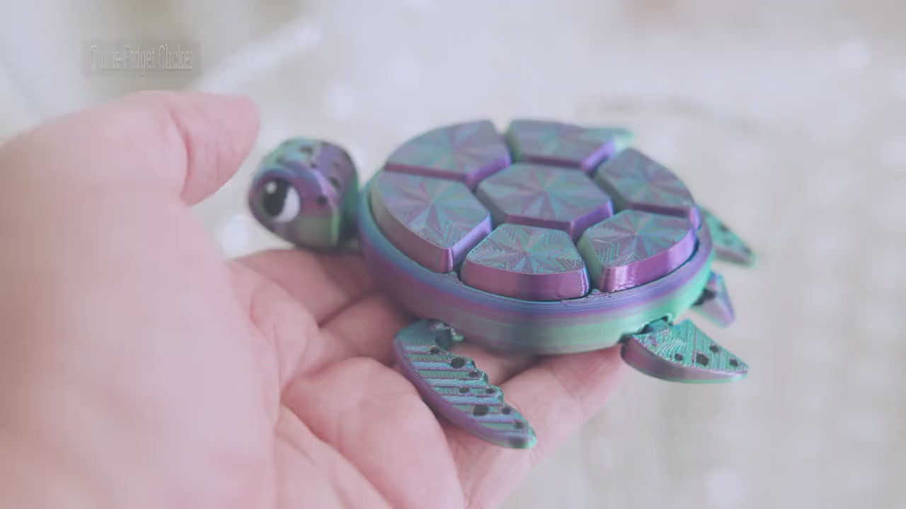 Turtle Fidget Clicker Sensory Toy | Autism and ADHD Support | Stress and Anxiety Relief | Autism Toys